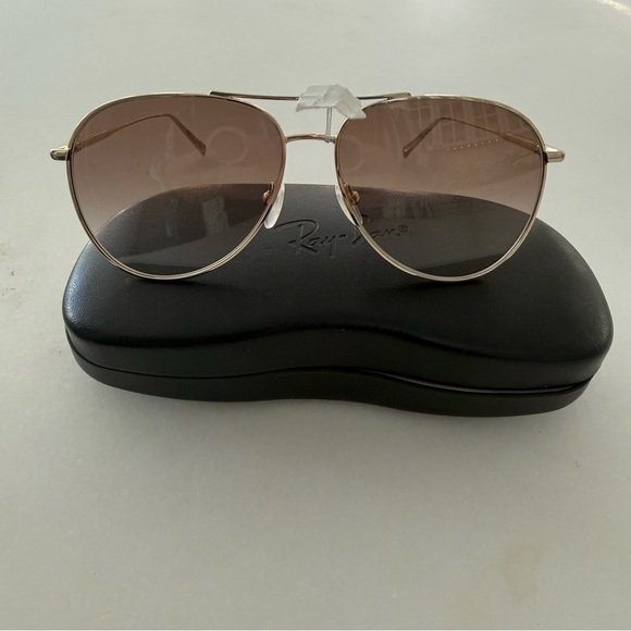 Longchamp Women\'s Aviator 59 mm Gold Frame Brown Gradient Lenses LO139S NIB main image 4